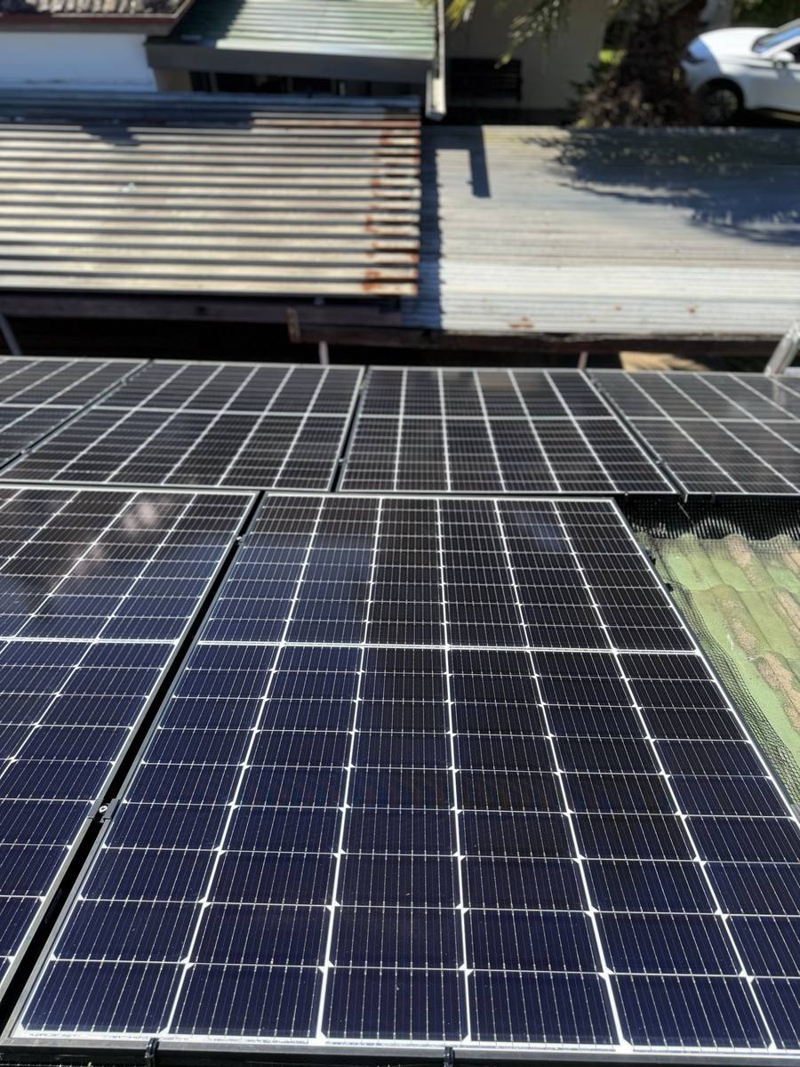 Clean solar panels free of bird droppings and grime